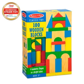 100 Piece Wood Blocks Set