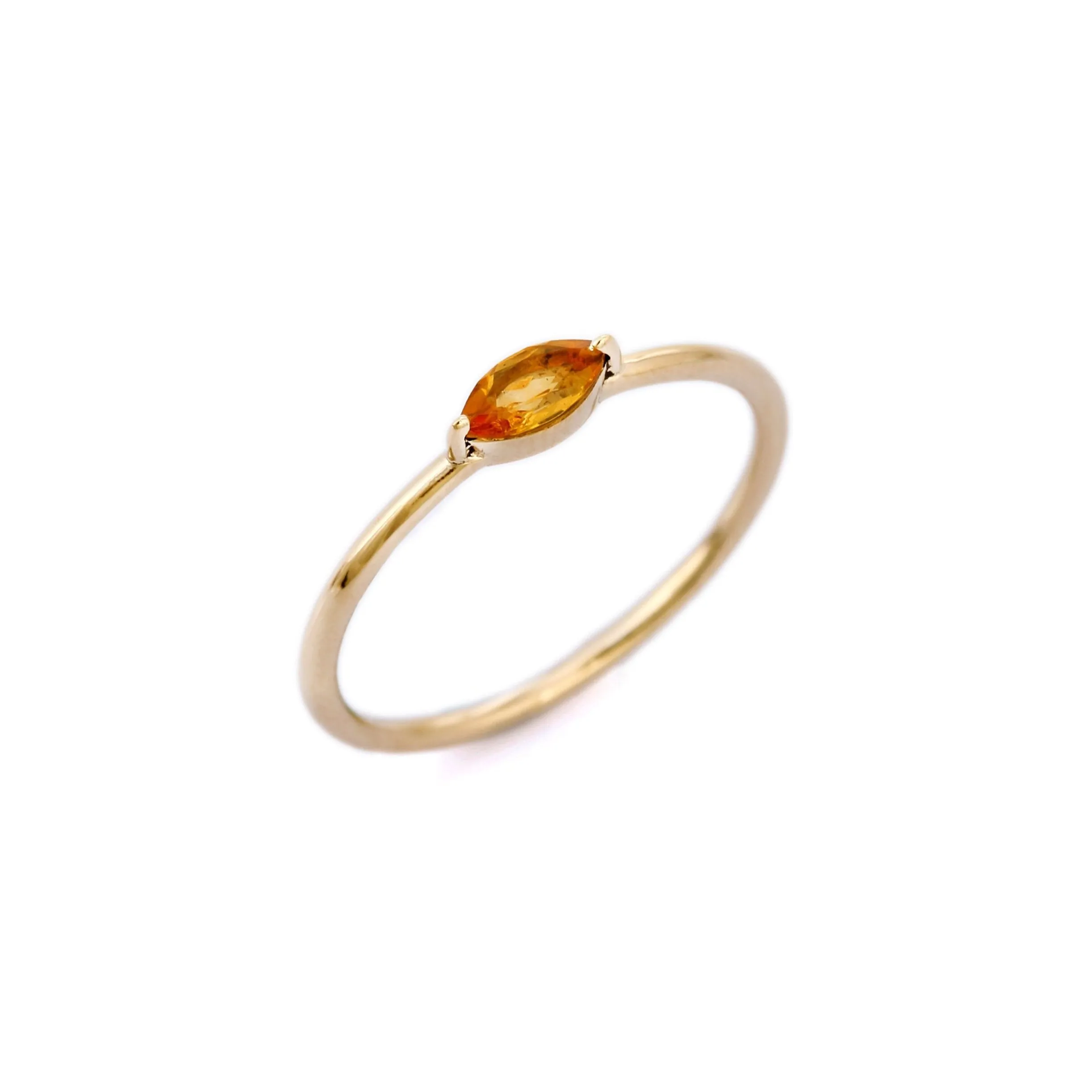 14K Yellow Gold Citrine Ring