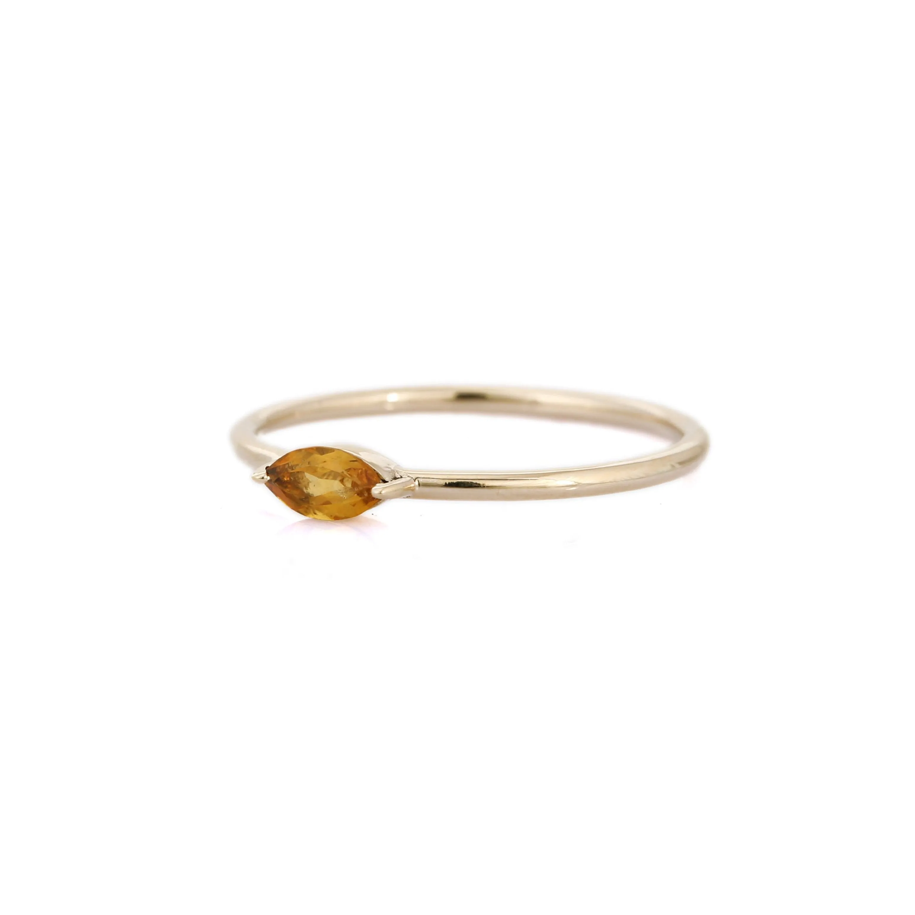 14K Yellow Gold Citrine Ring