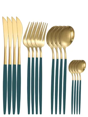 16pcs Stainless Steel Flatware Set