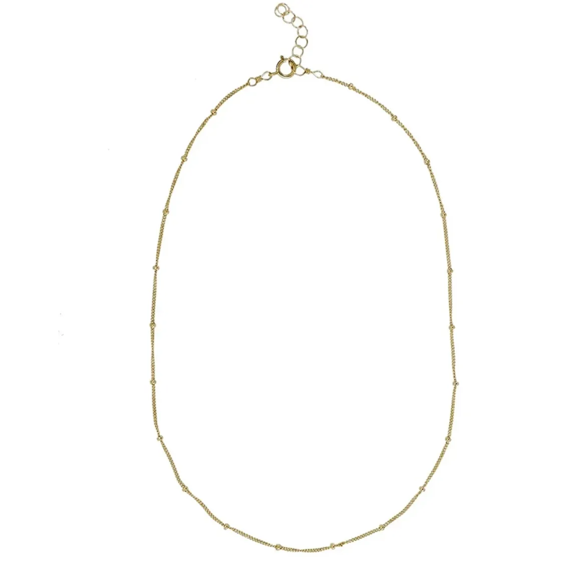 18k/925 Vermeil Simple Ball Choker Necklace