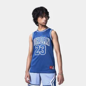 23 Jersey Tank Grade School  Short Sleeve Shirt (Blue)