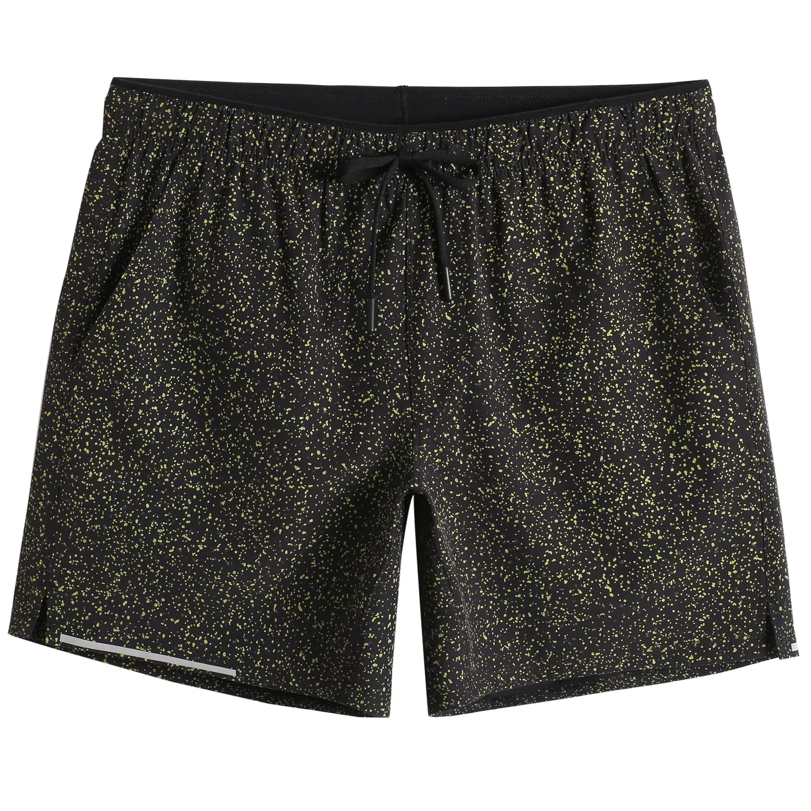 6 Inch Black Gypsophila Running Workout Shorts