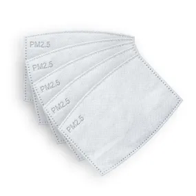 Activated Carbon Filter Mask Replacements – Pack of 5