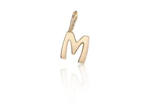 Alphabet letter "M" charm