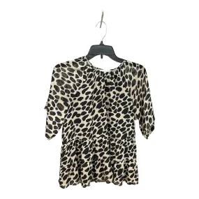 Animal Print Blouse Long Sleeve Loft, Size Petite   S