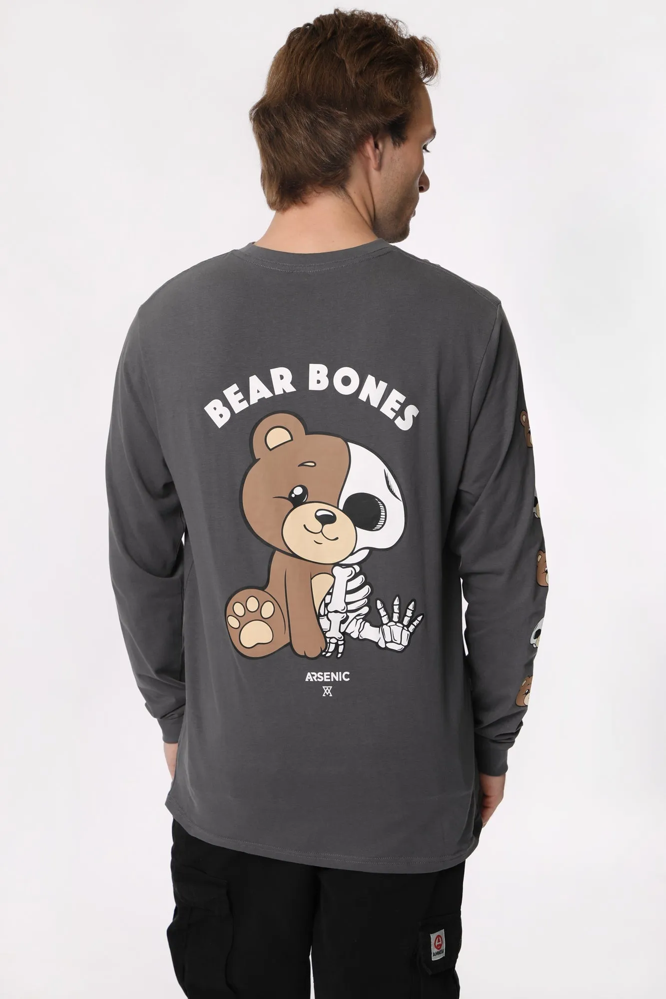 Arsenic Mens Bear Bones Long Sleeve Top