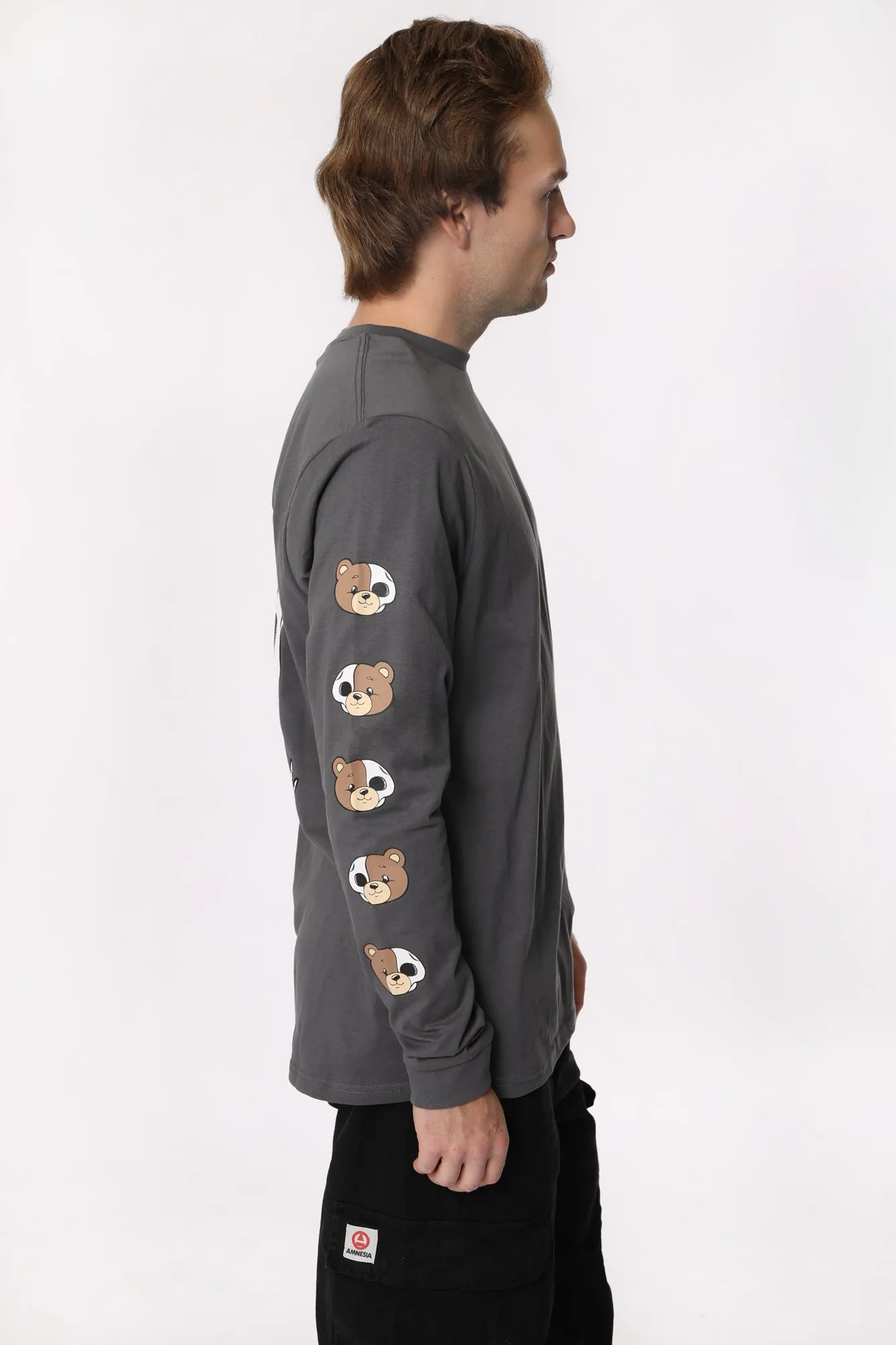 Arsenic Mens Bear Bones Long Sleeve Top