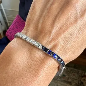 Art Deco Sapphire & Diamond Bracelet