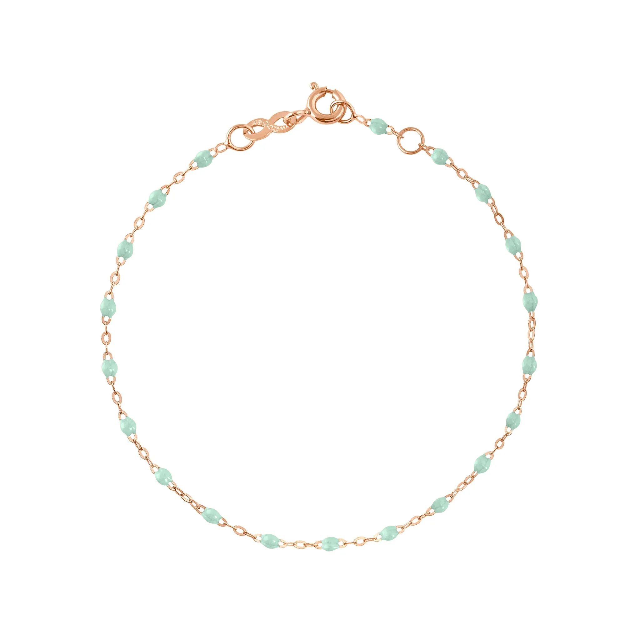 Baby Classic Gigi Jade bracelet, Rose Gold, 5.1"