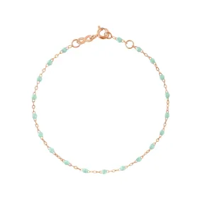 Baby Classic Gigi Jade bracelet, Rose Gold, 5.1"