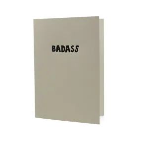 Badass Letterpress Card