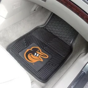 Baltimore Orioles 2pk Heavy Duty Vinyl Car Mat Set