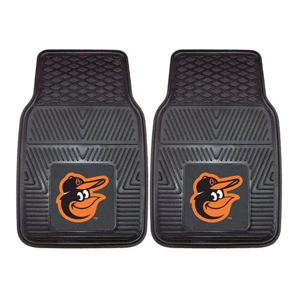 Baltimore Orioles 2pk Heavy Duty Vinyl Car Mat Set