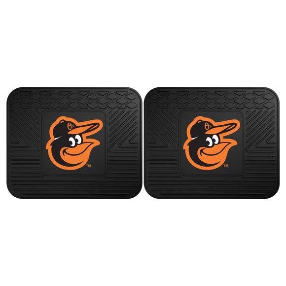 Baltimore Orioles 2pk Heavy Duty Vinyl Car Mat Set