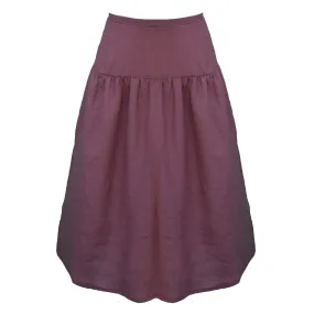 Beth Skirt / Plum Linen