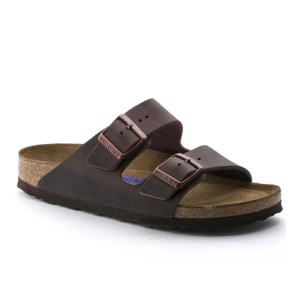 Birkenstock Men's Arizona Soft Footbed Oiled Leather Habana