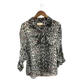 Blouse Long Sleeve By Michael Kors In Animal Print, Size: M