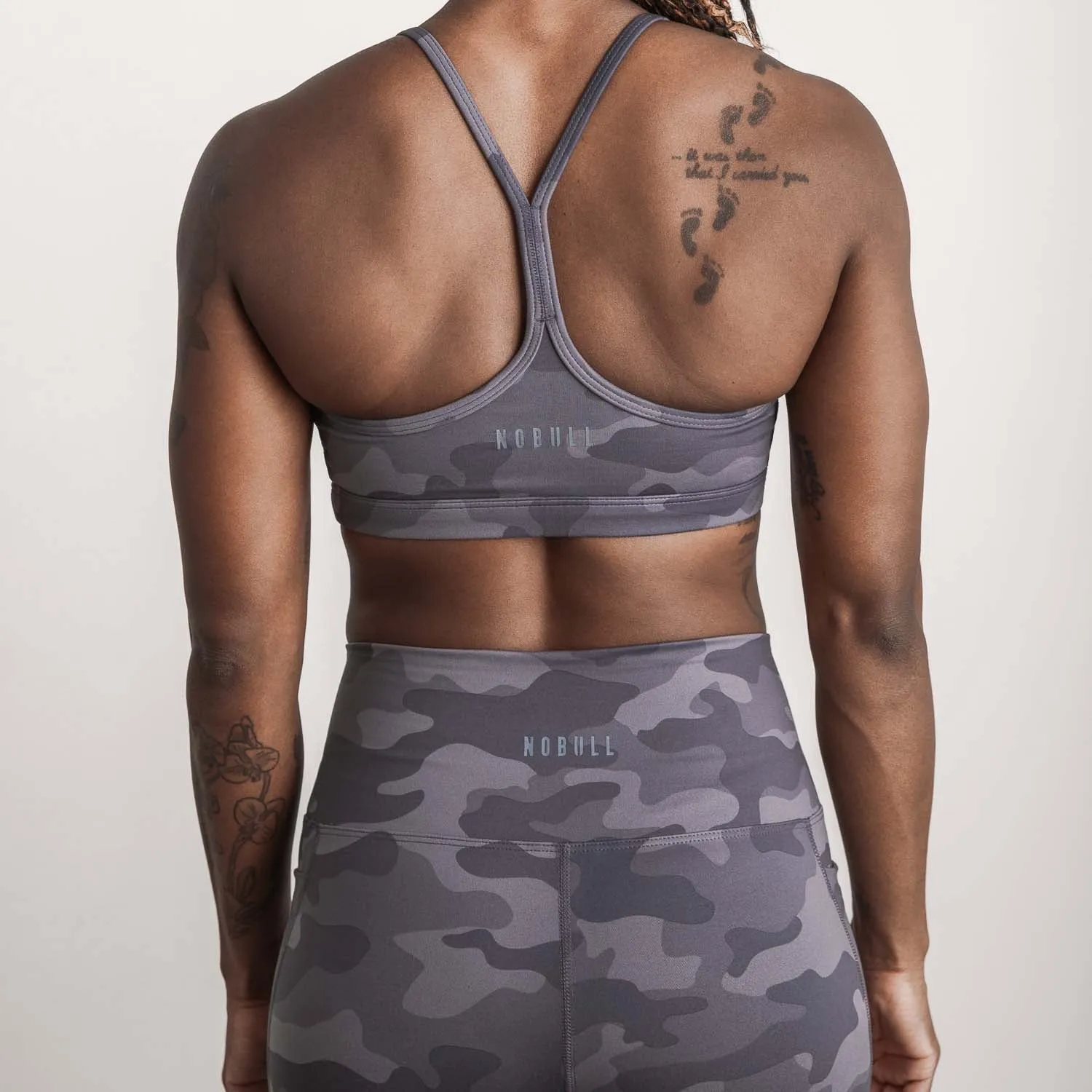 Camo Matte V-Neck Sports Bra