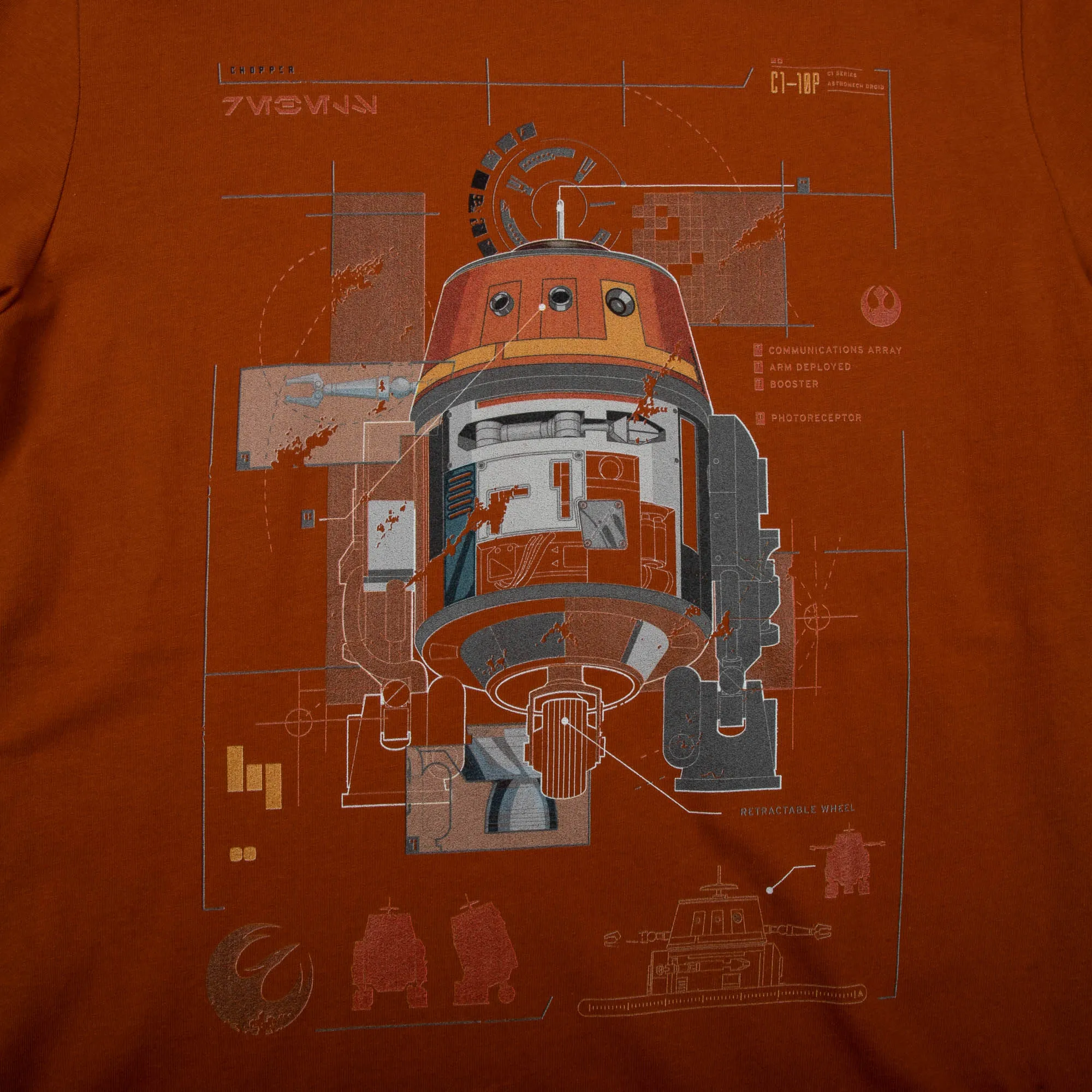 Chopper Blueprint Rust Tee