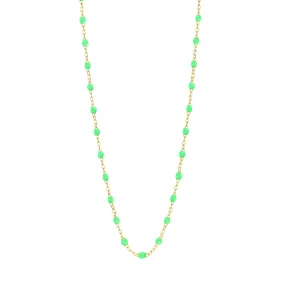 Classic Gigi Neon necklace, Yellow Gold, 19.7"