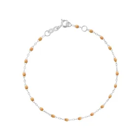 Classic Gigi Nude bracelet, White Gold, 5.9"