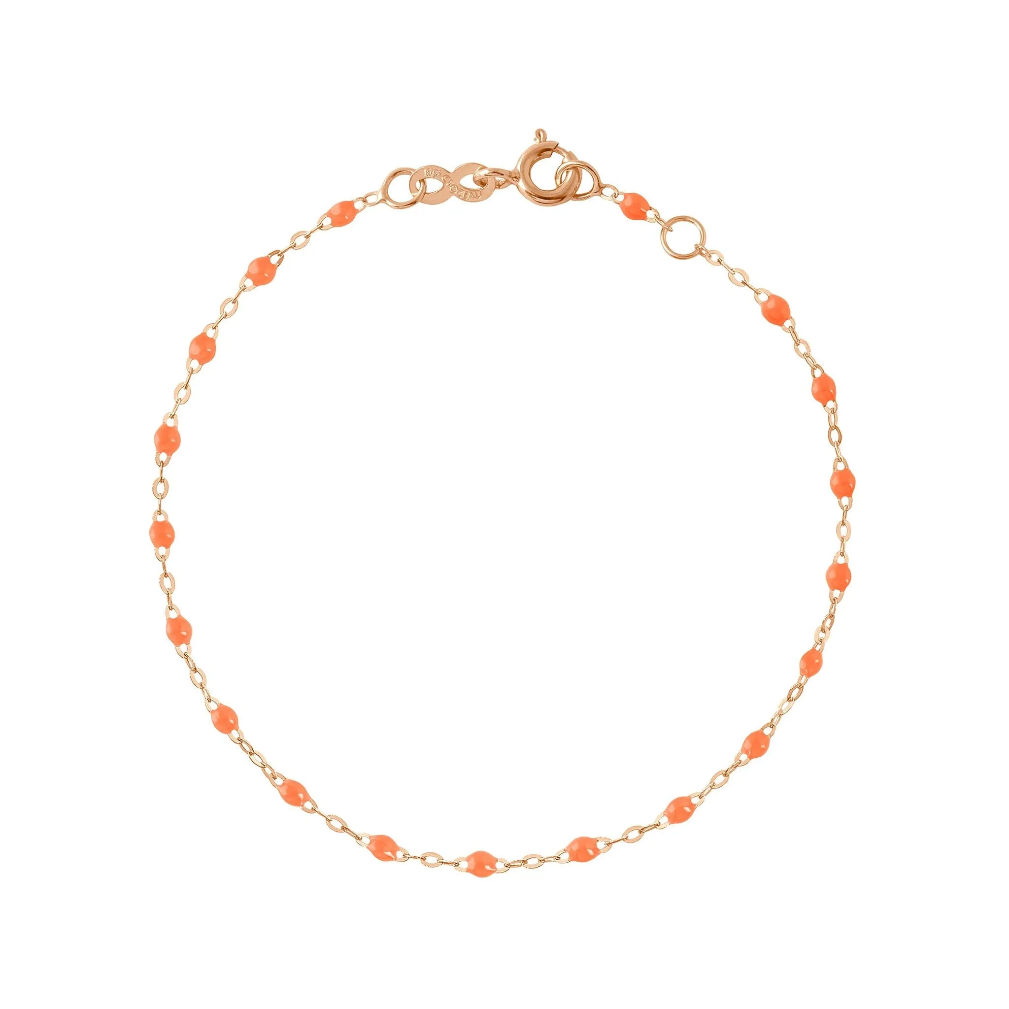 Classic Gigi Orange bracelet, Rose Gold, 7.5"