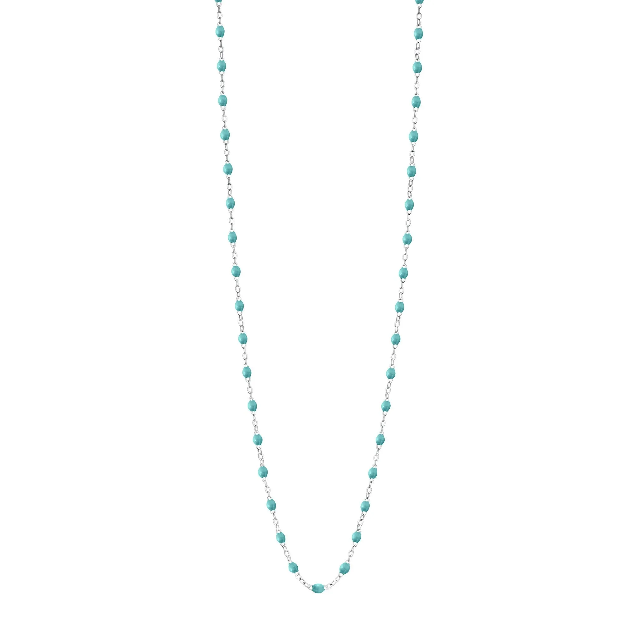 Classic Gigi Turquoise Green sautoir, White Gold, 23.6"