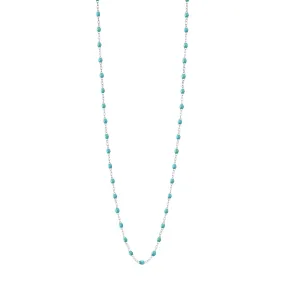 Classic Gigi Turquoise Green sautoir, White Gold, 23.6"