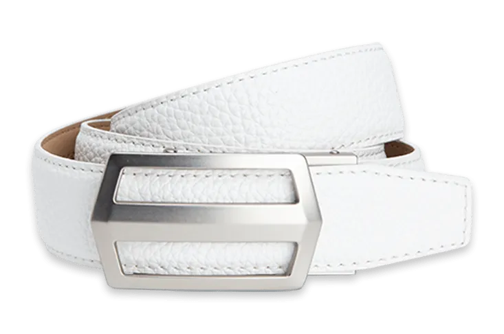 Classic Winner White, 1 3/8 Strap, Golf Belt