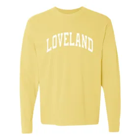 Curved Loveland on Yellow Long Sleeve