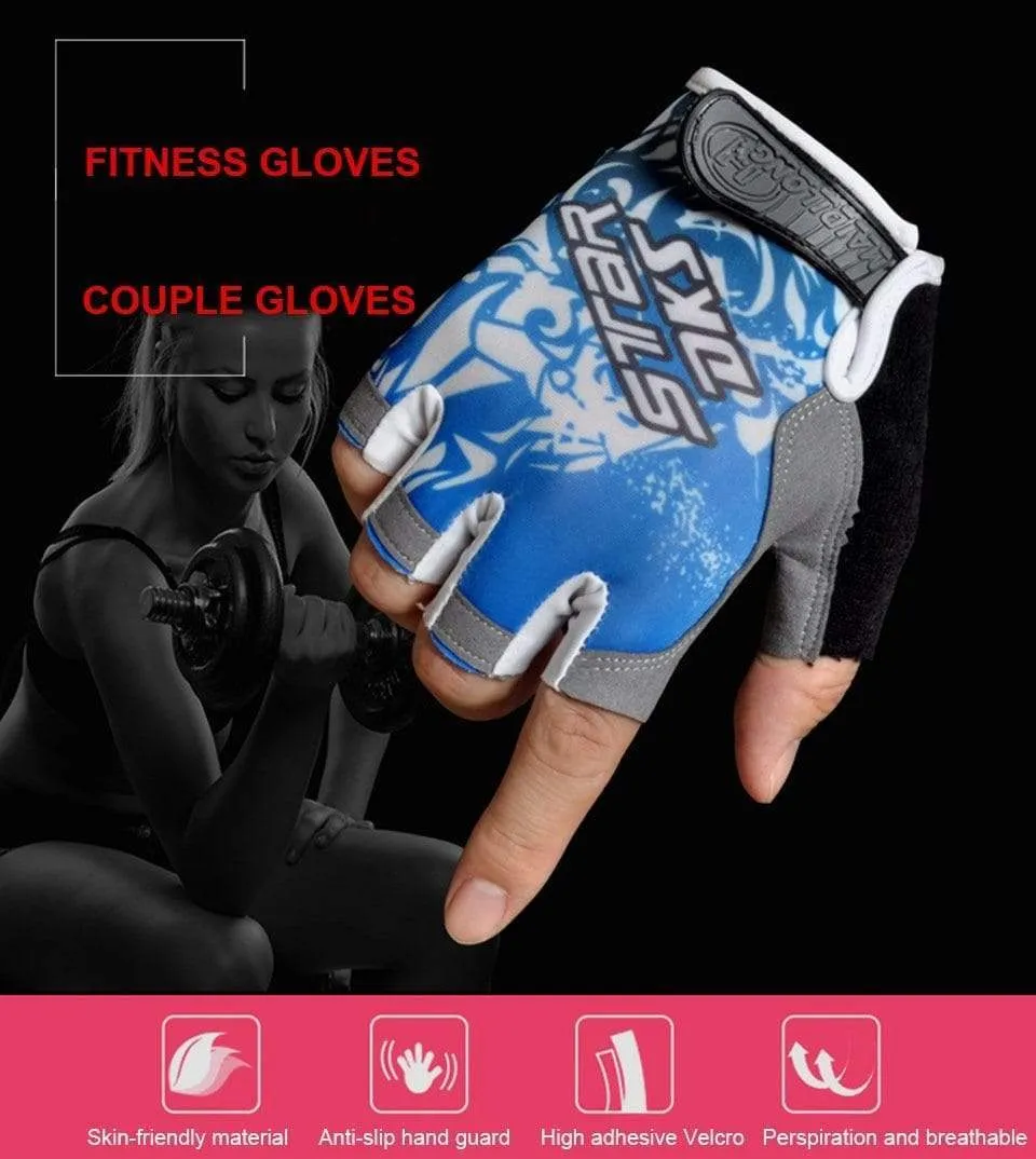 Cycling Gloves Breathable Sweat Comfortable Women Men Bicycle Gloves Anti-slip Shockproof Bicycle Motorcycle Gloves