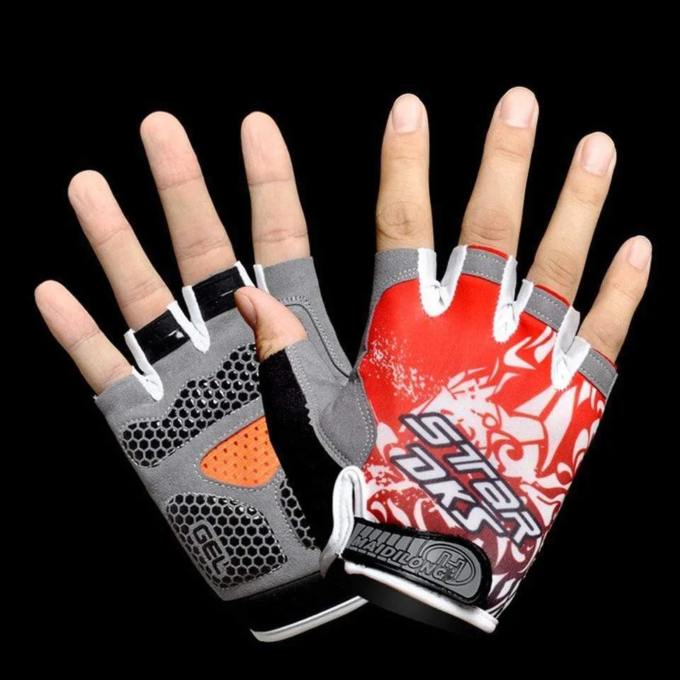 Cycling Gloves Breathable Sweat Comfortable Women Men Bicycle Gloves Anti-slip Shockproof Bicycle Motorcycle Gloves