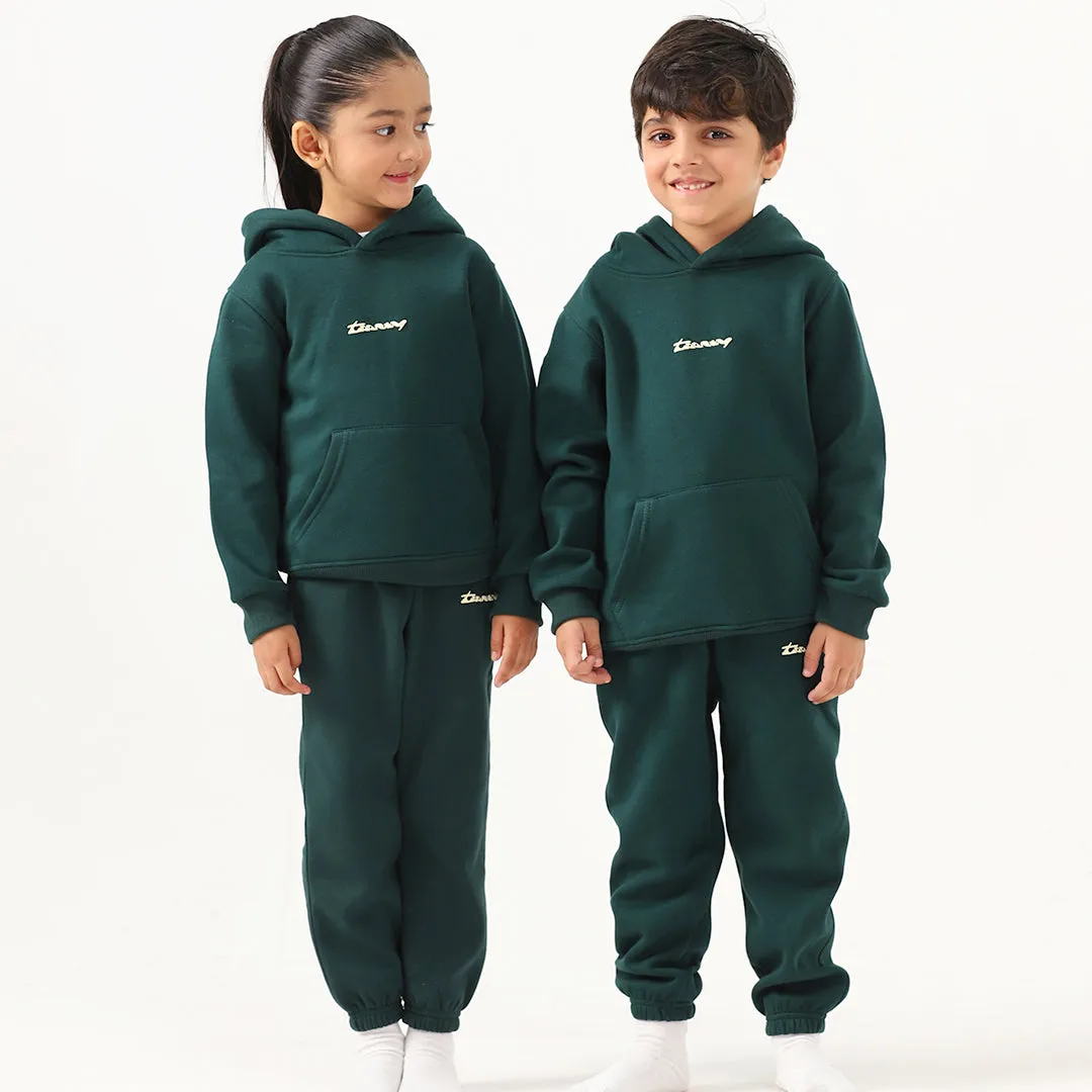 Dino Green Kids Fleece Co-ord Set