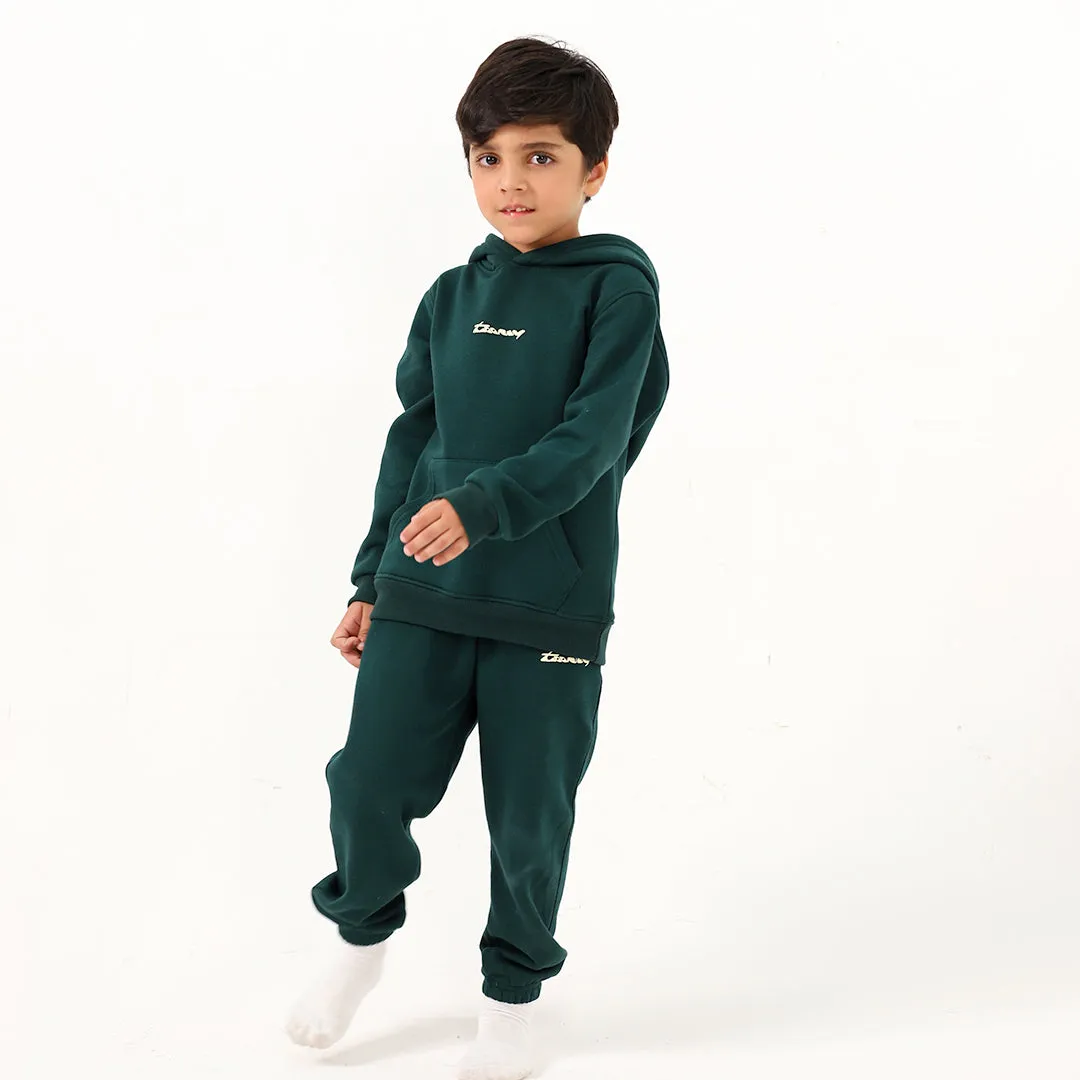 Dino Green Kids Fleece Co-ord Set