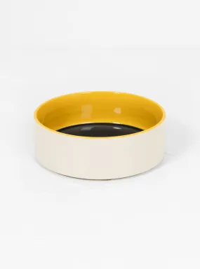 Dog Bowl Blue/Yellow L