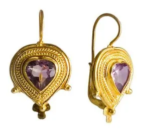 Elizabeth Barrett Amethyst Earrings