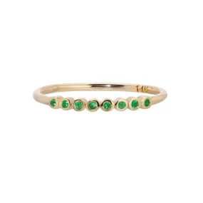 Emerald Cobblestone Ring