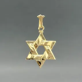 Estate 14K Y Gold Star Of David Pendant