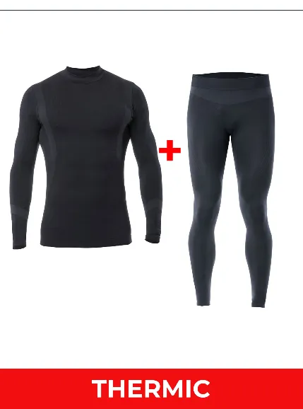 Iron-ic Kit T-shirt   Thermal Pants Man 2.2 900413 black