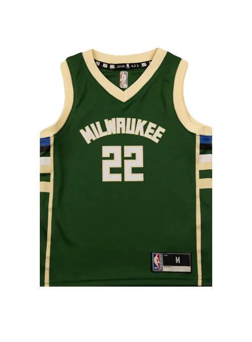 Juvenile Outerstuff Icon Khris Middleton Milwaukee Bucks Replica Jersey