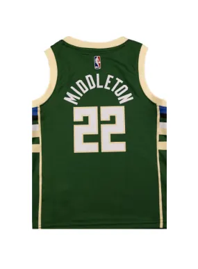 Juvenile Outerstuff Icon Khris Middleton Milwaukee Bucks Replica Jersey