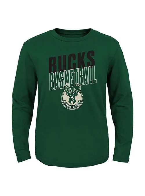 Juvenile Outerstuff Showtime Milwaukee Bucks Long Sleeve T-Shirt