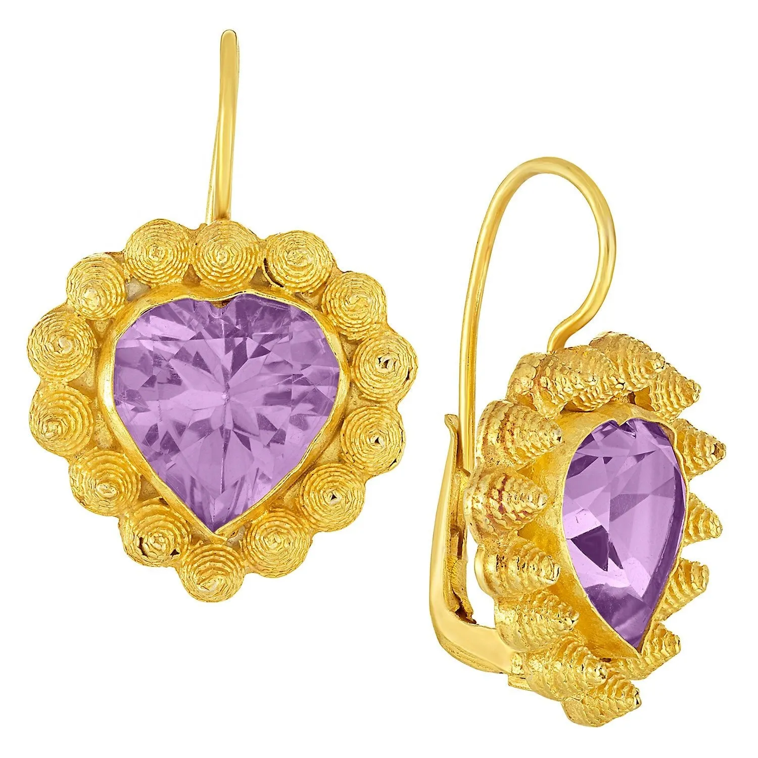 L'amour Amethyst Earrings