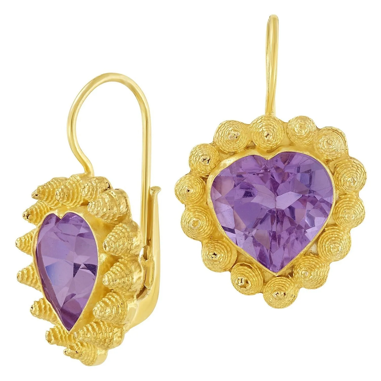 L'amour Amethyst Earrings