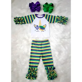 Mardi Gras Icing Ruffle Set