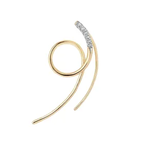 MBF Galaxy Spin Earring, 14k Gold