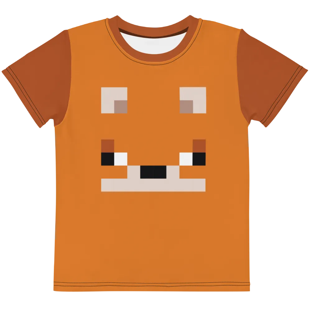 Minecraft Fox Kids Short Sleeve T-Shirt