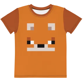 Minecraft Fox Kids Short Sleeve T-Shirt