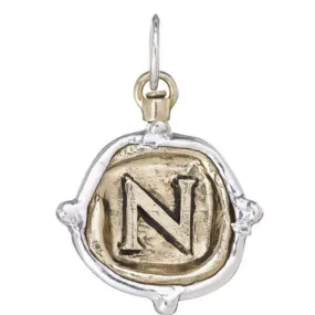 N Insignia Initial Voyager Charm - Waxing Poetic